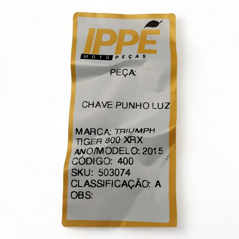 Chave Punho Luz Triumph Tiger 800xcx
