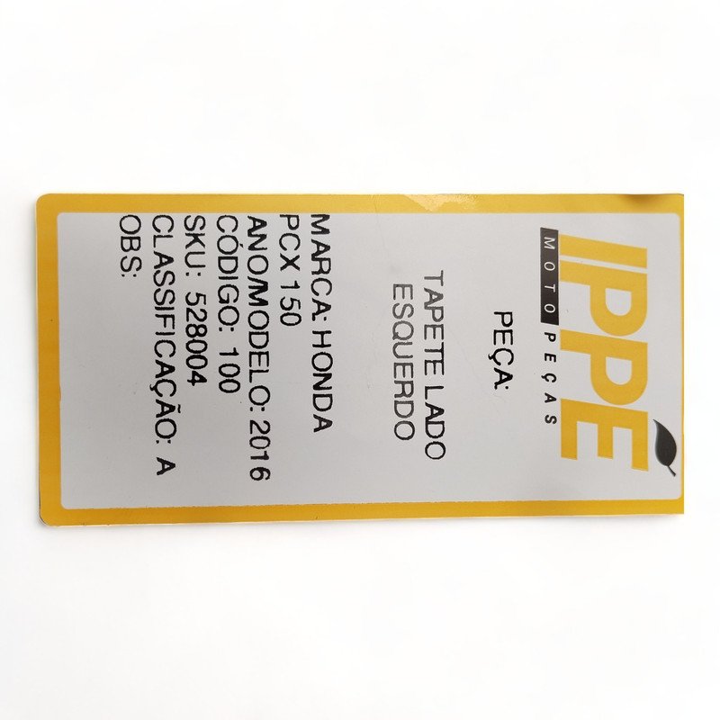 Tapete Lado Esquerdo Honda Pcx 150 2016