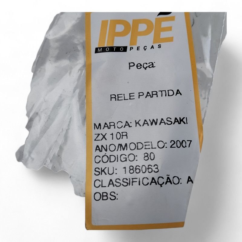 Rele Partida Kawasaki ZX 10R 2007