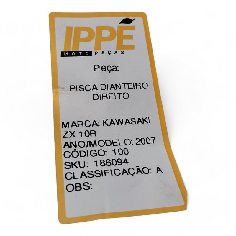 Pisca Dianteiro Direito Kawasaki ZX 10R 2007