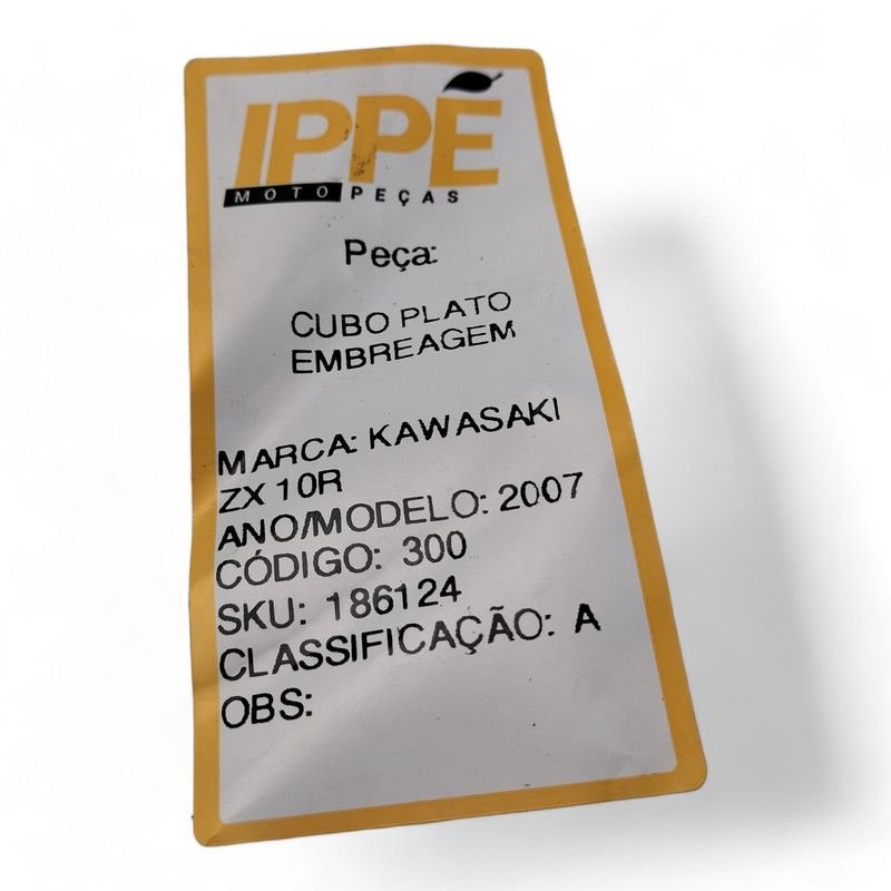 Cubo Plato Embreagem Kawasaki ZX 10R 2007