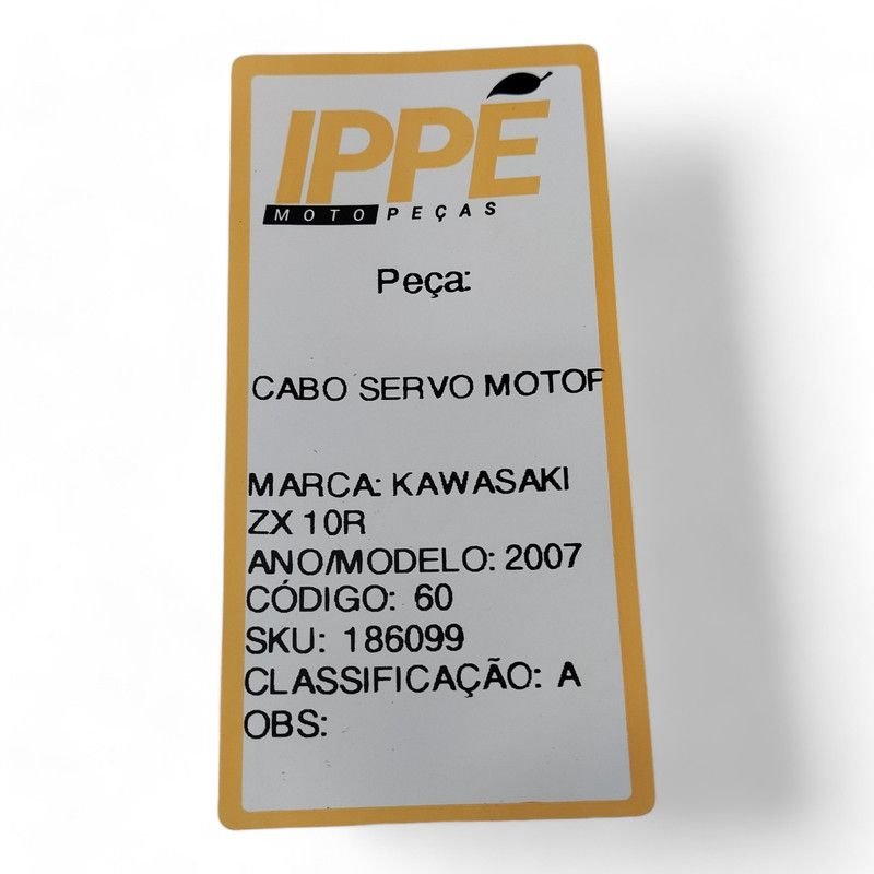 Cabo Servo Motor Kawasaki ZX 10R 2007