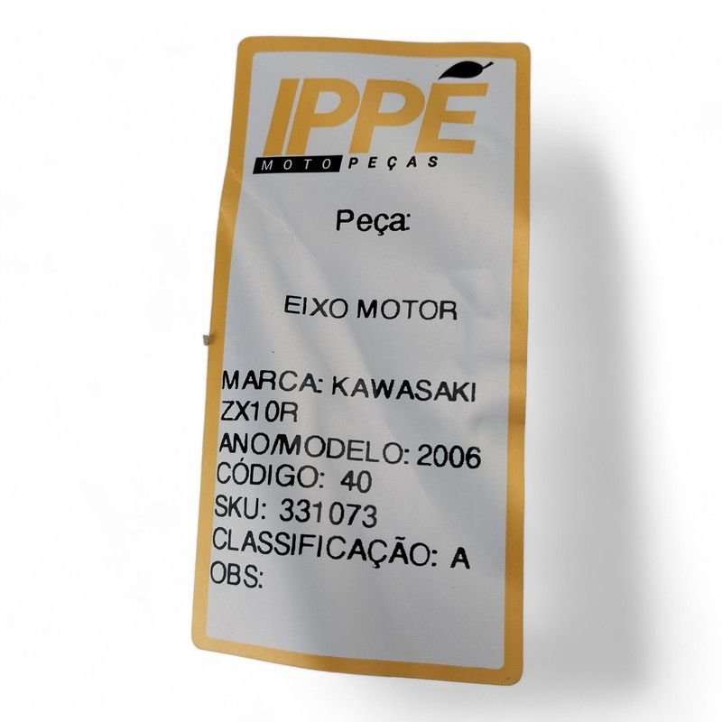 Eixo Motor Kawasaki Zx10r 2006