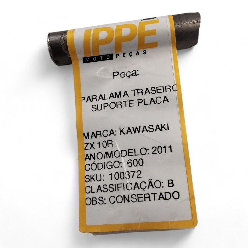 その他 R Paralama Traseiro Suporte Placa Kawasaki ZX 10R 2011 com avaria