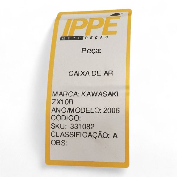 Caixa DE AR Kawasaki ZX 10R 2006