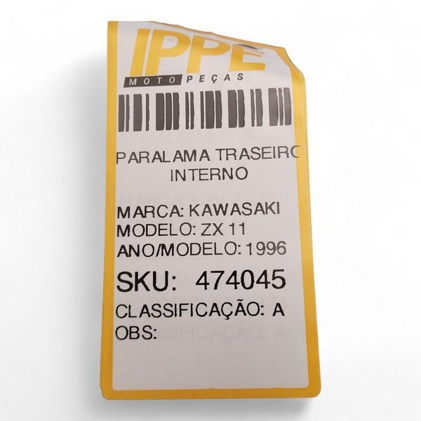 Paralama Traseiro Interno Kawasaki ZX 11 1996