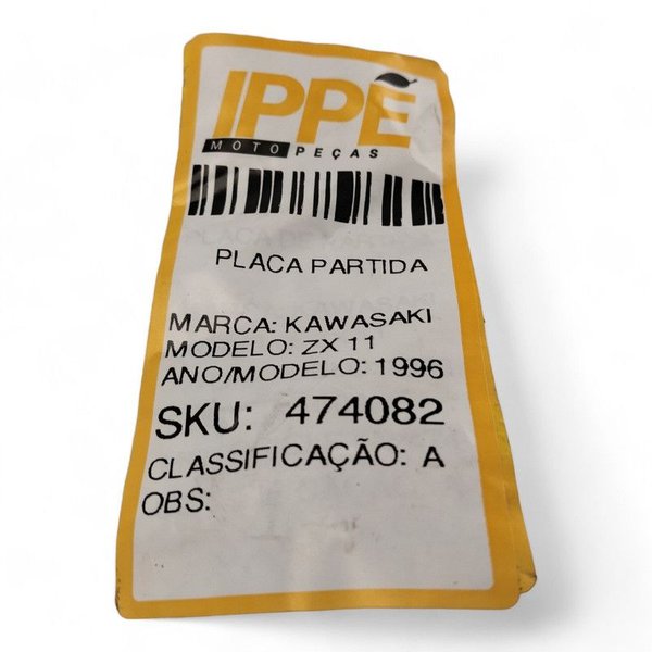Placa Partida Kawasaki ZX 11 1996
