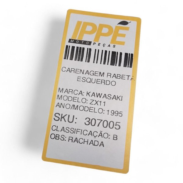 Carenagem Rabeta Esquerdo Kawasaki Zx11 1992 com avaria