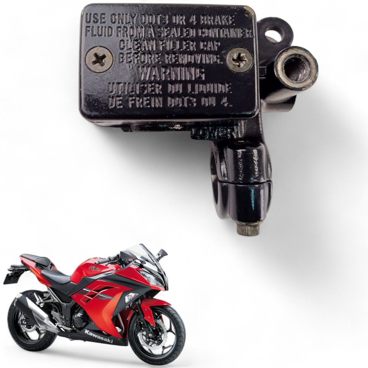 かわち Cilindro Burrinho Freio Dianteiro Kawasaki Ninja 300 2013