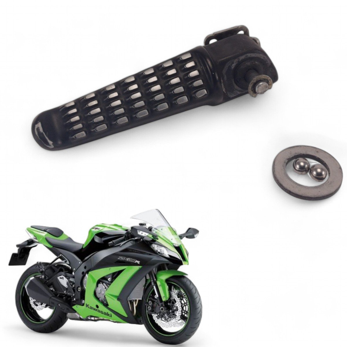 R Pedaleira Traseira Direita Kawasaki Zx10 R 2011