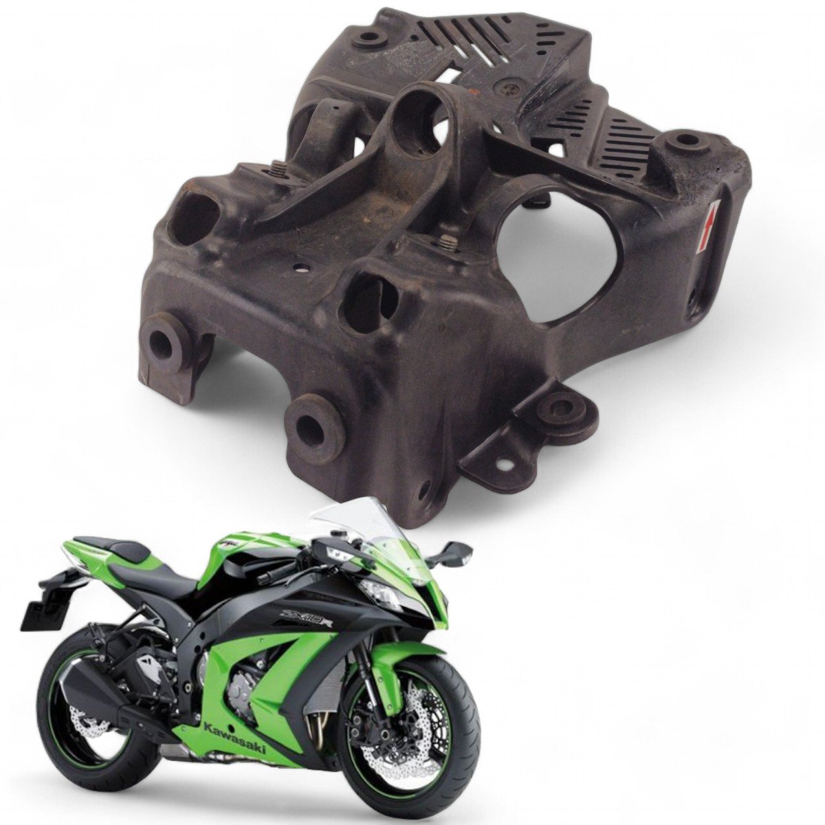 Suporte Lanterna Traseira Kawasaki Zx10 R 2011 Com Avaria