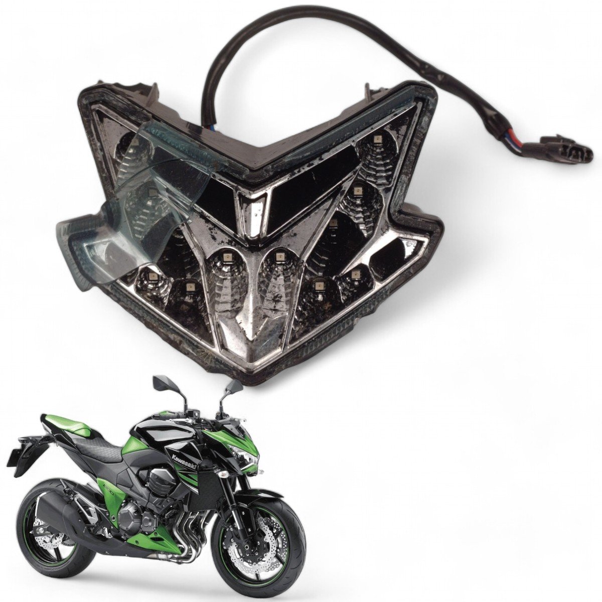 かな Lanterna Traseira Kawasaki Z800 2013 Com Avaria