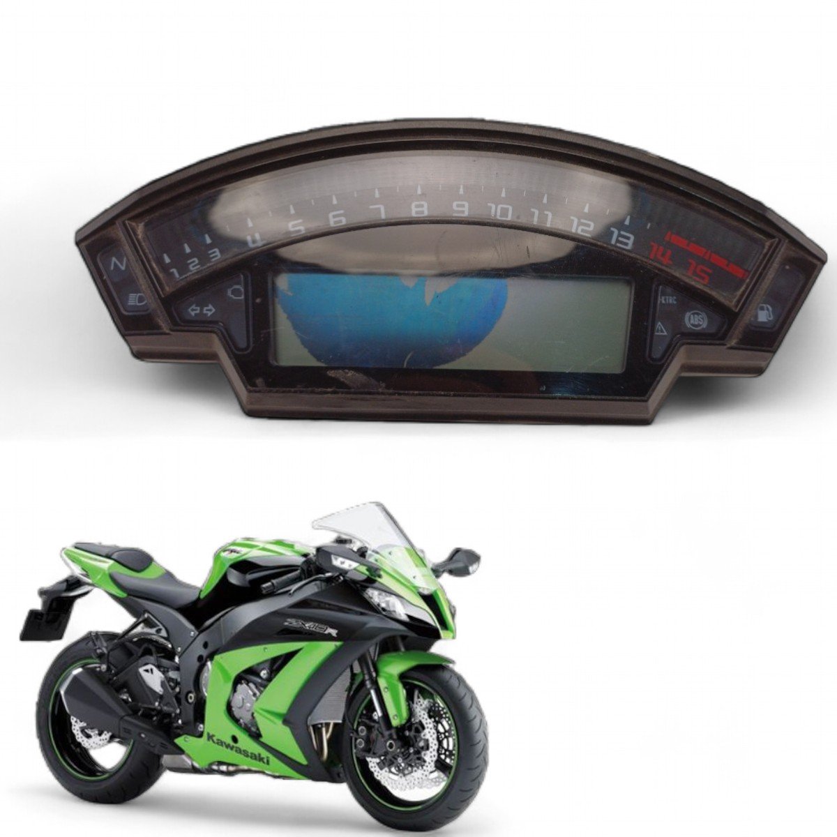 Painel Kawasaki Zx10 R 2014 Com Avaria