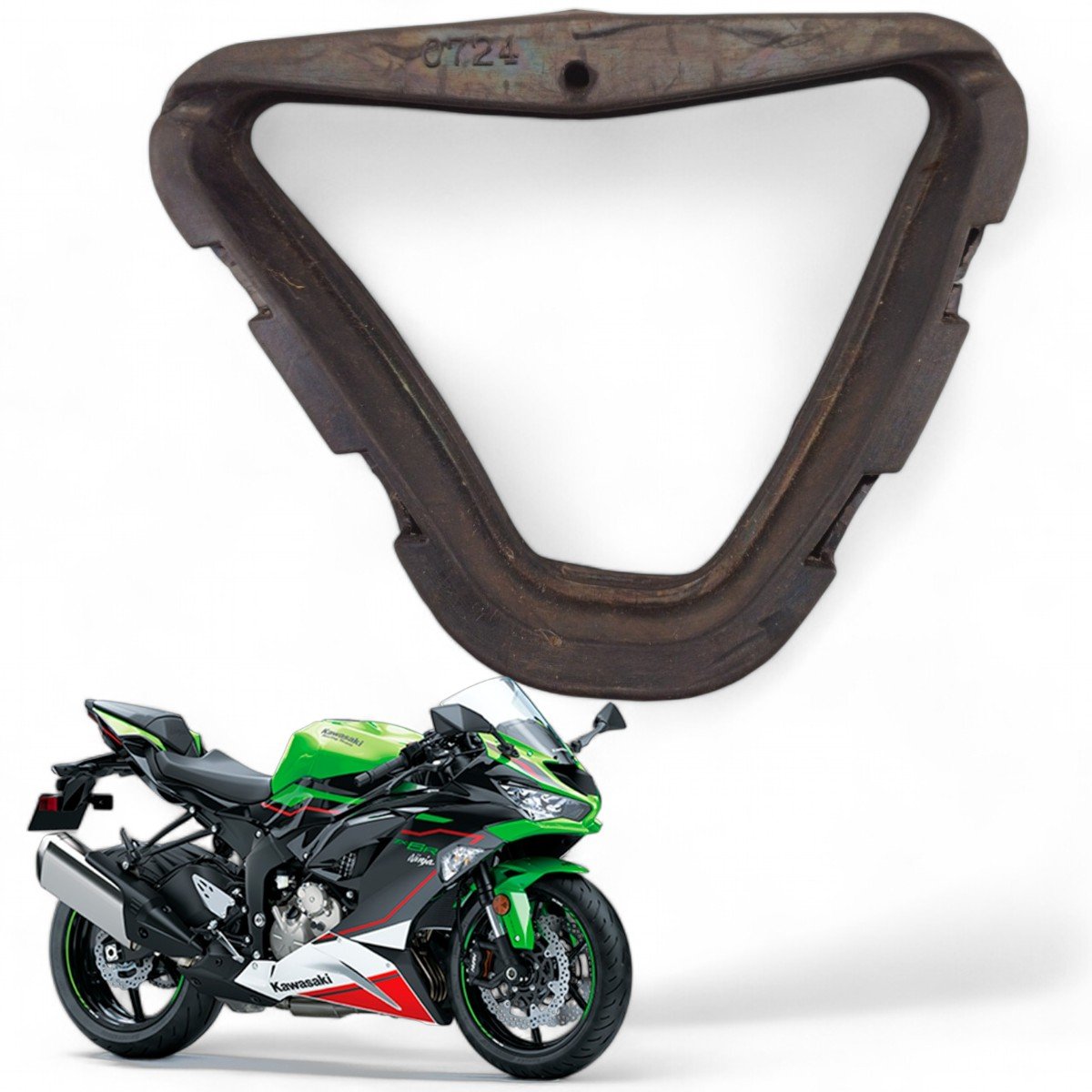 Carenagem Direita Tanque Kawasaki Zx 6r 2023 Com Avaria