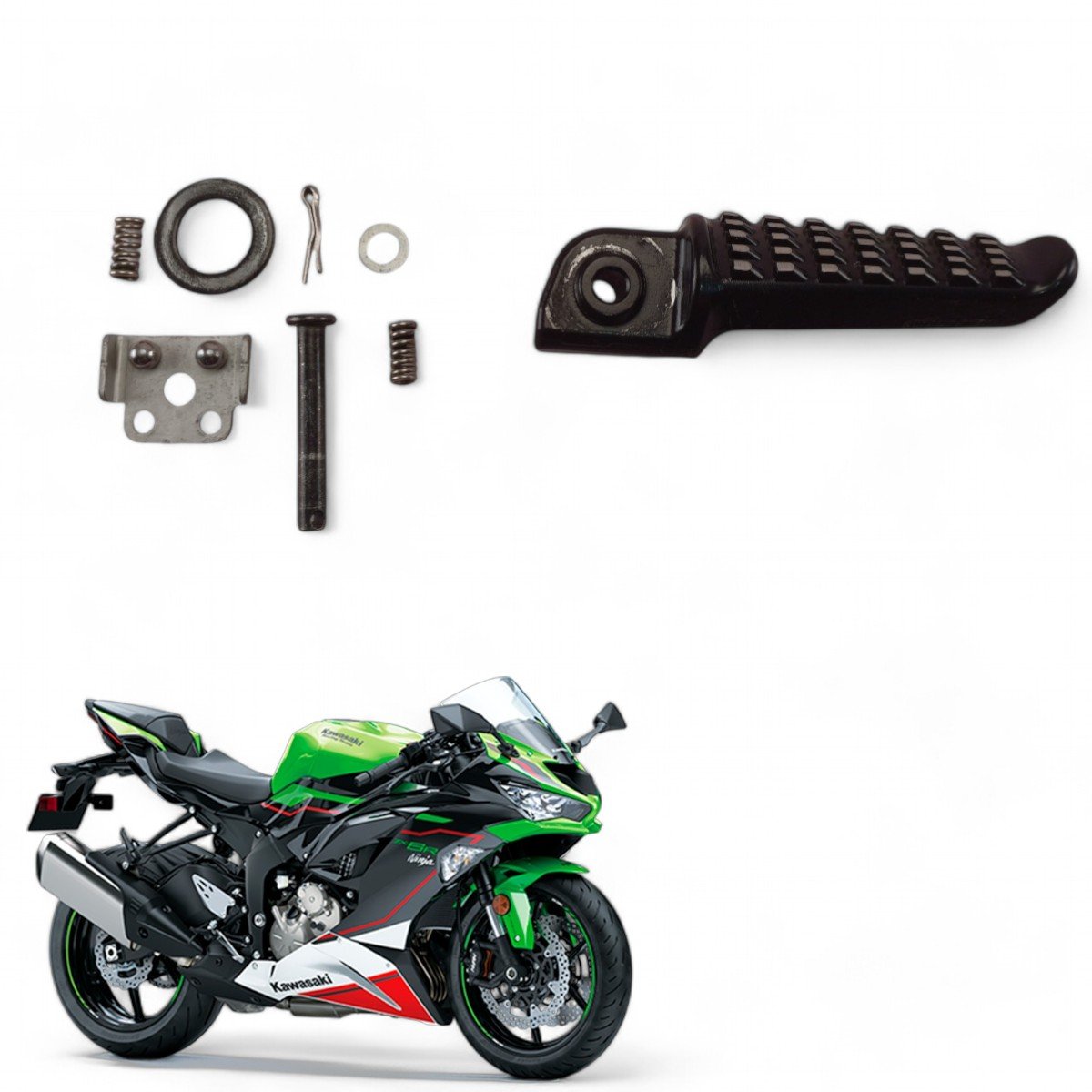 れーる Pedaleira Traseira Esquerda Kawasaki Zx 6r 2023