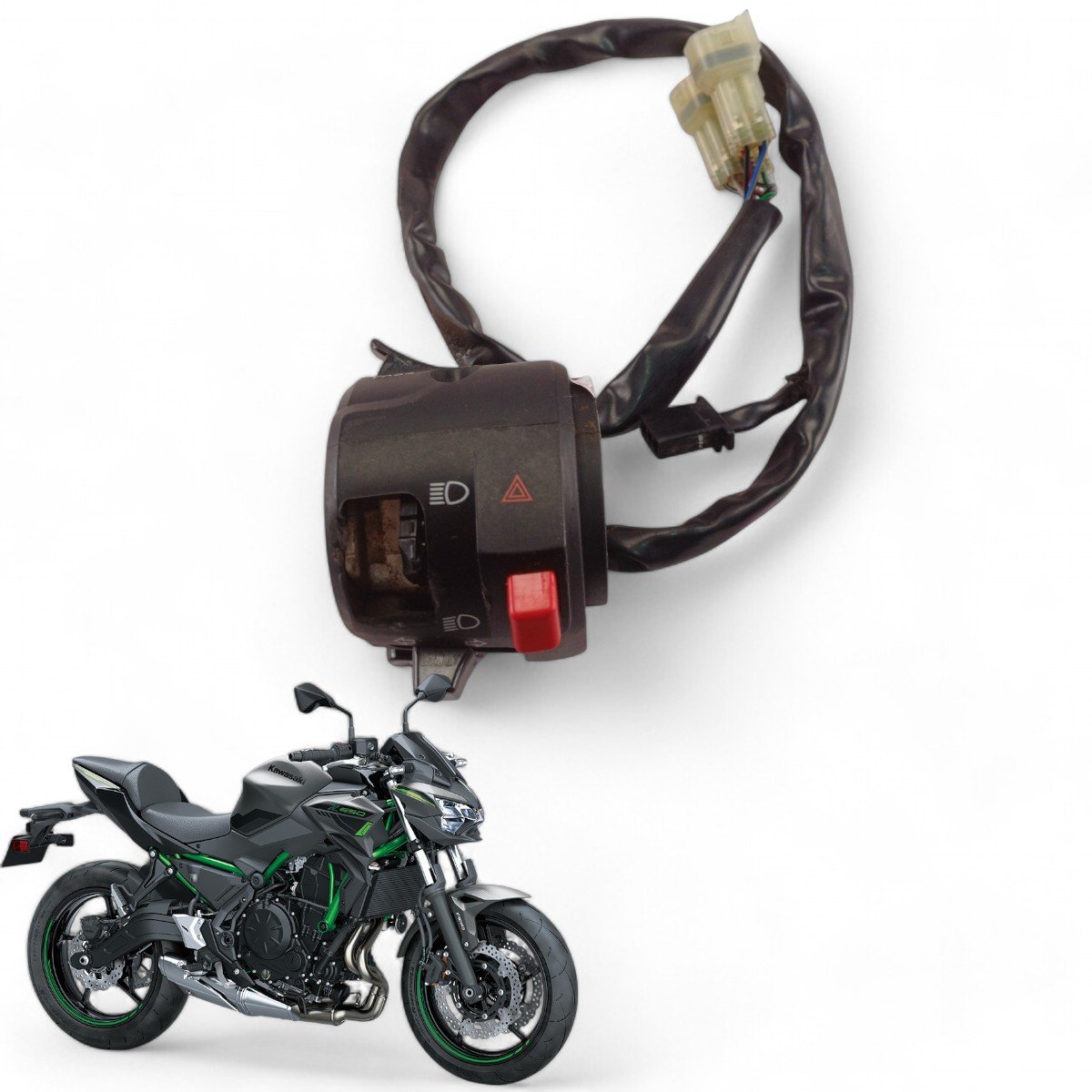 ルビー Chave Punho Luz Kawasaki Z 650 2022 Com Avaria