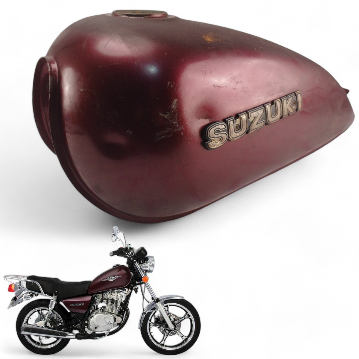 Tanque Combustível Suzuki Intruder 125 2007 Com Avaria