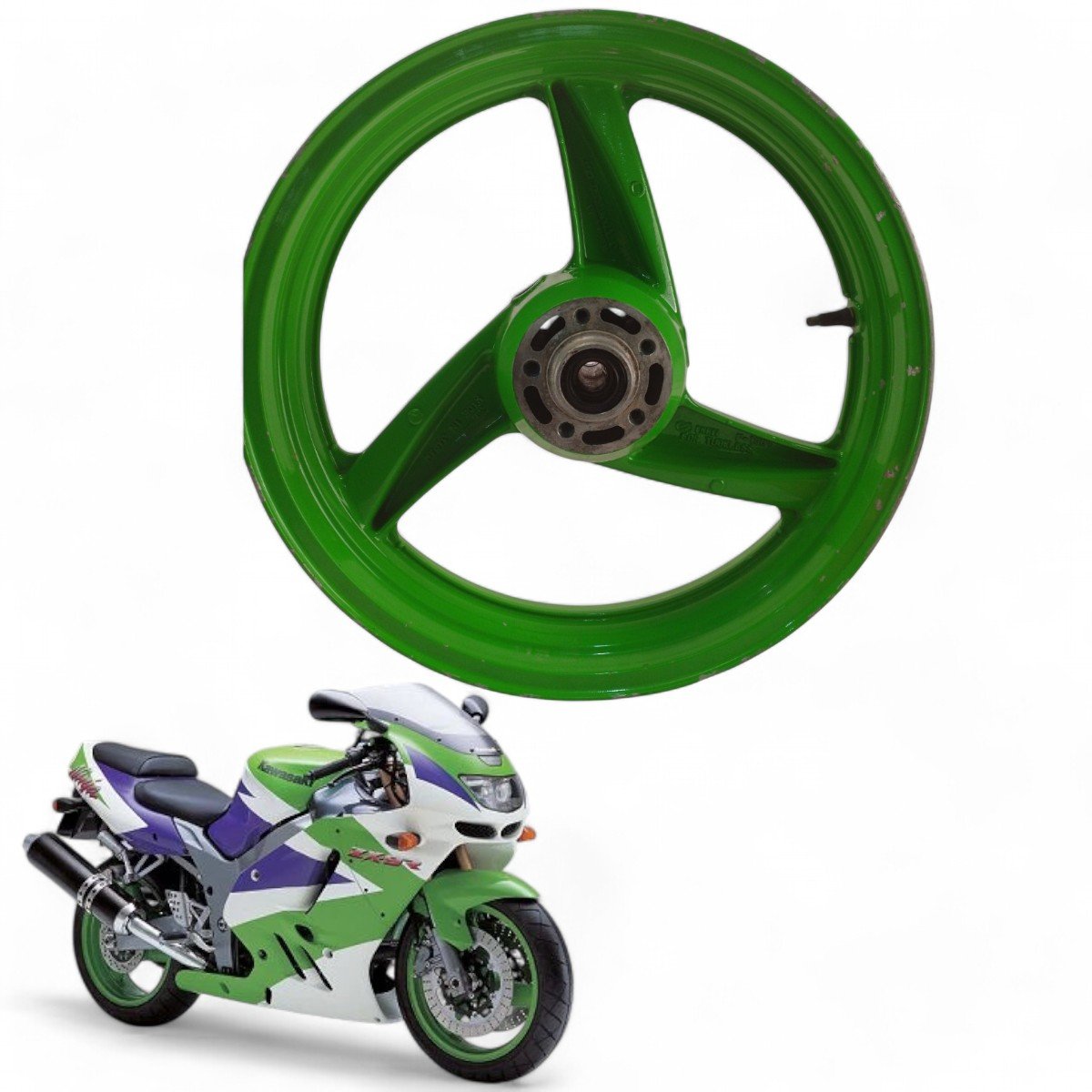 Carenagem Direita Tanque Kawasaki Zx 6r 2023 Com Avaria