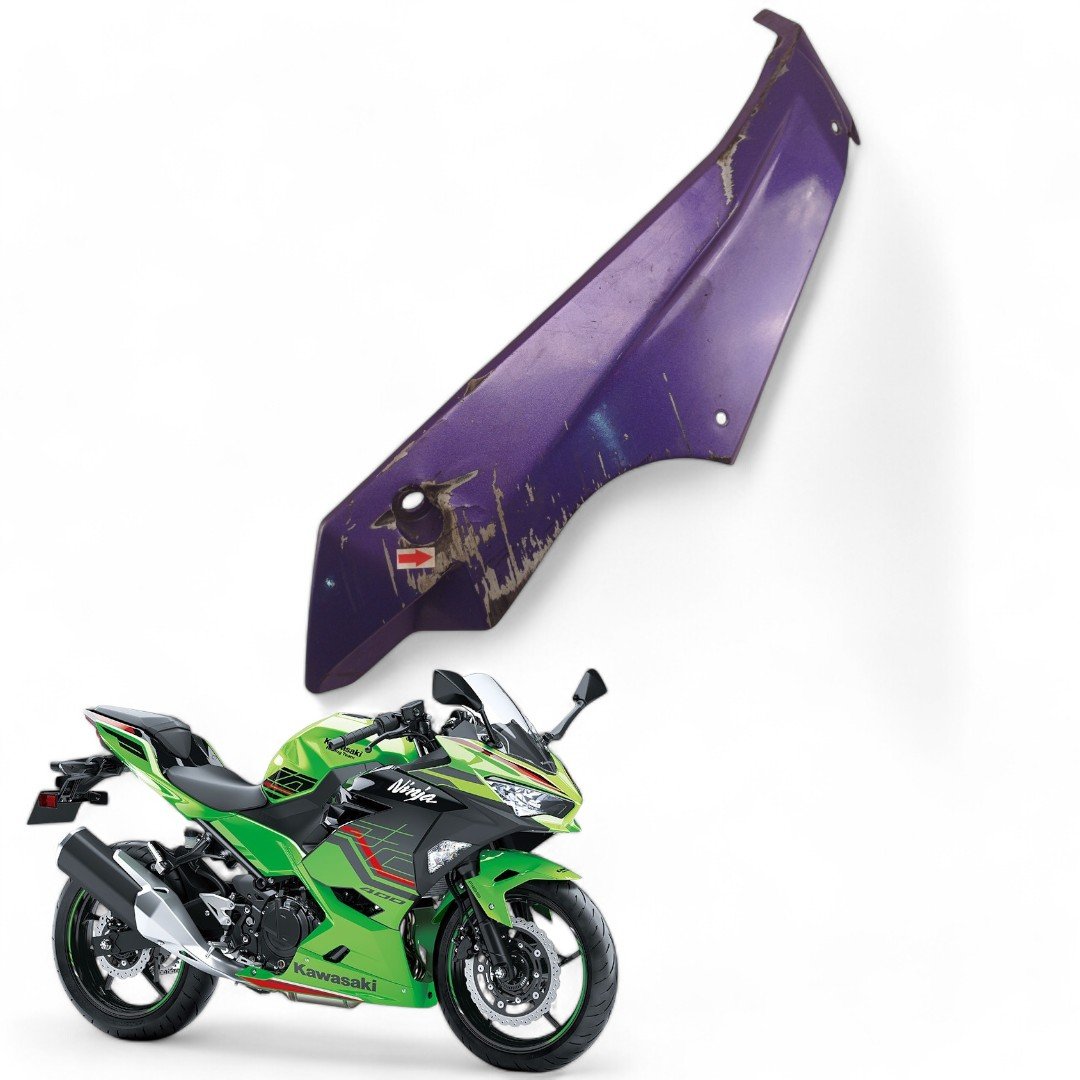 Spoiler Inferior Esquerdo Kawasaki Ninja 400 2019 Com Avaria