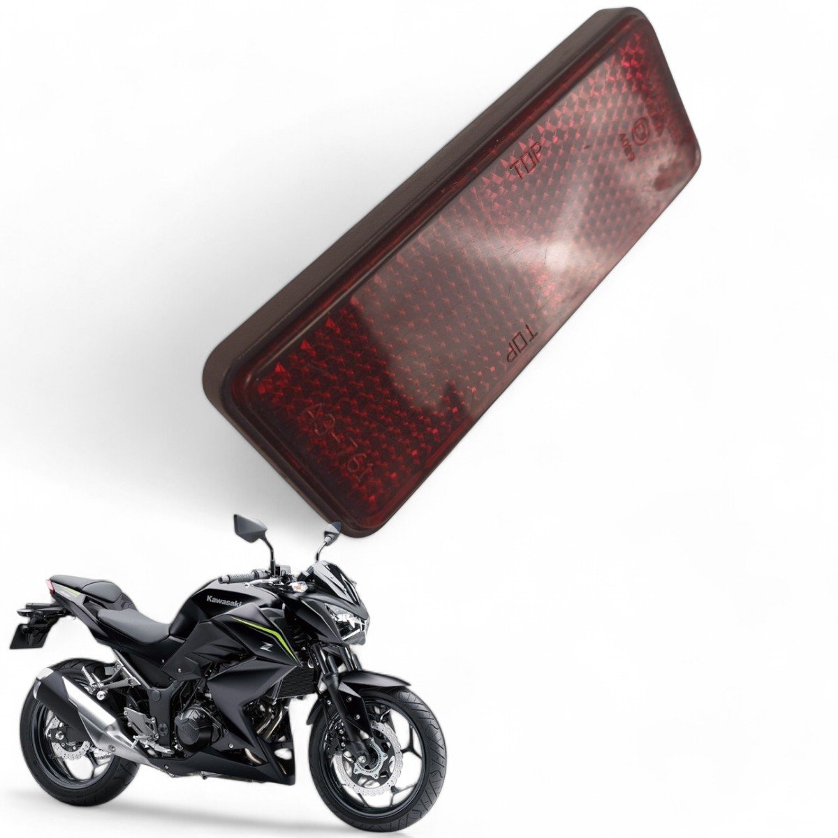 Refletor Olho Gato Pára-lamas Kawasaki Z300 2019