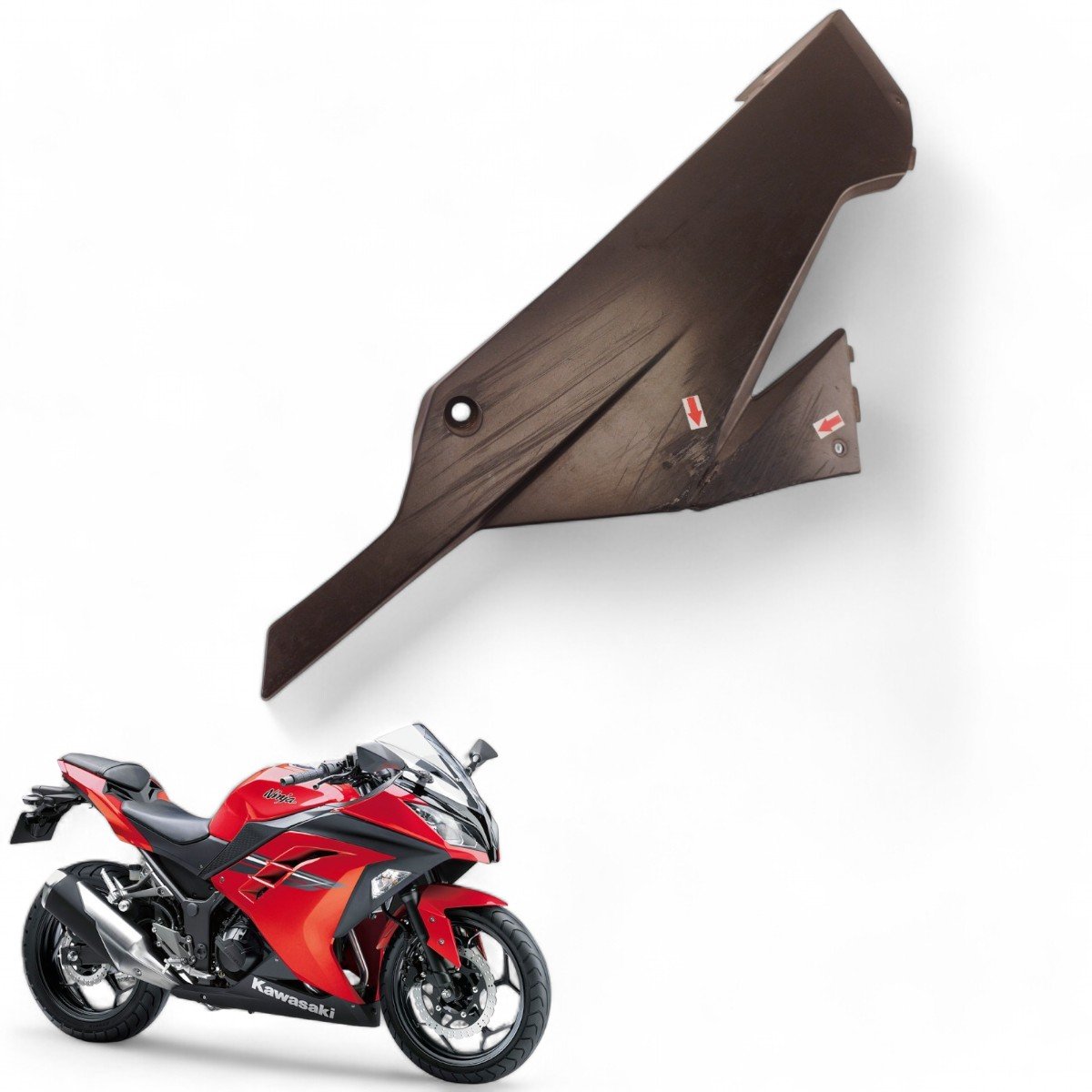 Spoiler Inferior Esquerdo Kawasaki Ninja 300 2013