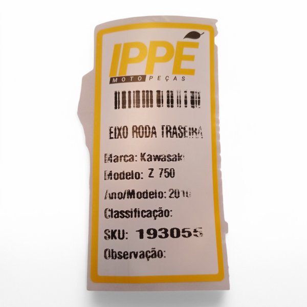 Eixo Roda Traseira Kawasaki Z750 2012