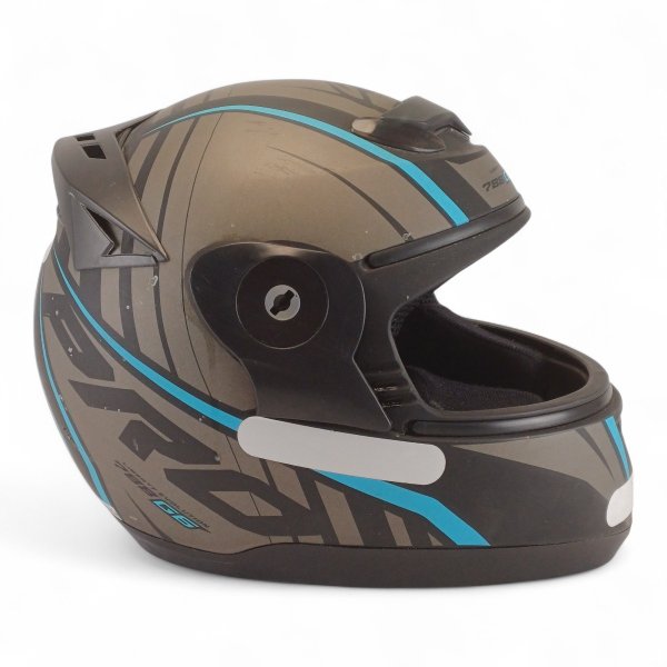 Capacete Evolution G6 788 Pro Neon Preto E Azul Tam 56