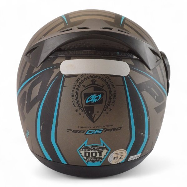 Capacete Evolution G6 788 Pro Neon Preto E Azul Tam 56
