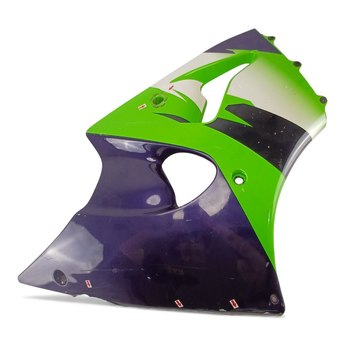 Carenagem Lateral Direita Kawasaki Zx 600 1998 1999 Avaria